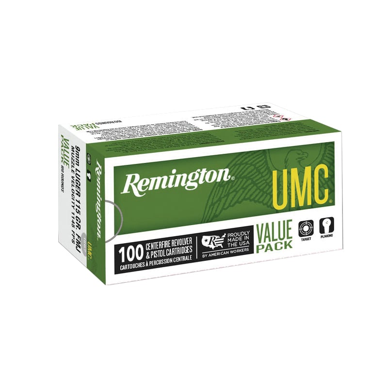 100 Rounds of .380 ACP Ammo by Remington - 88gr JHP