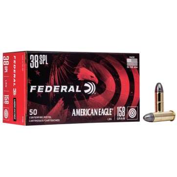 50 Rounds of .38 Spl Ammo by Federal - 158gr LRN