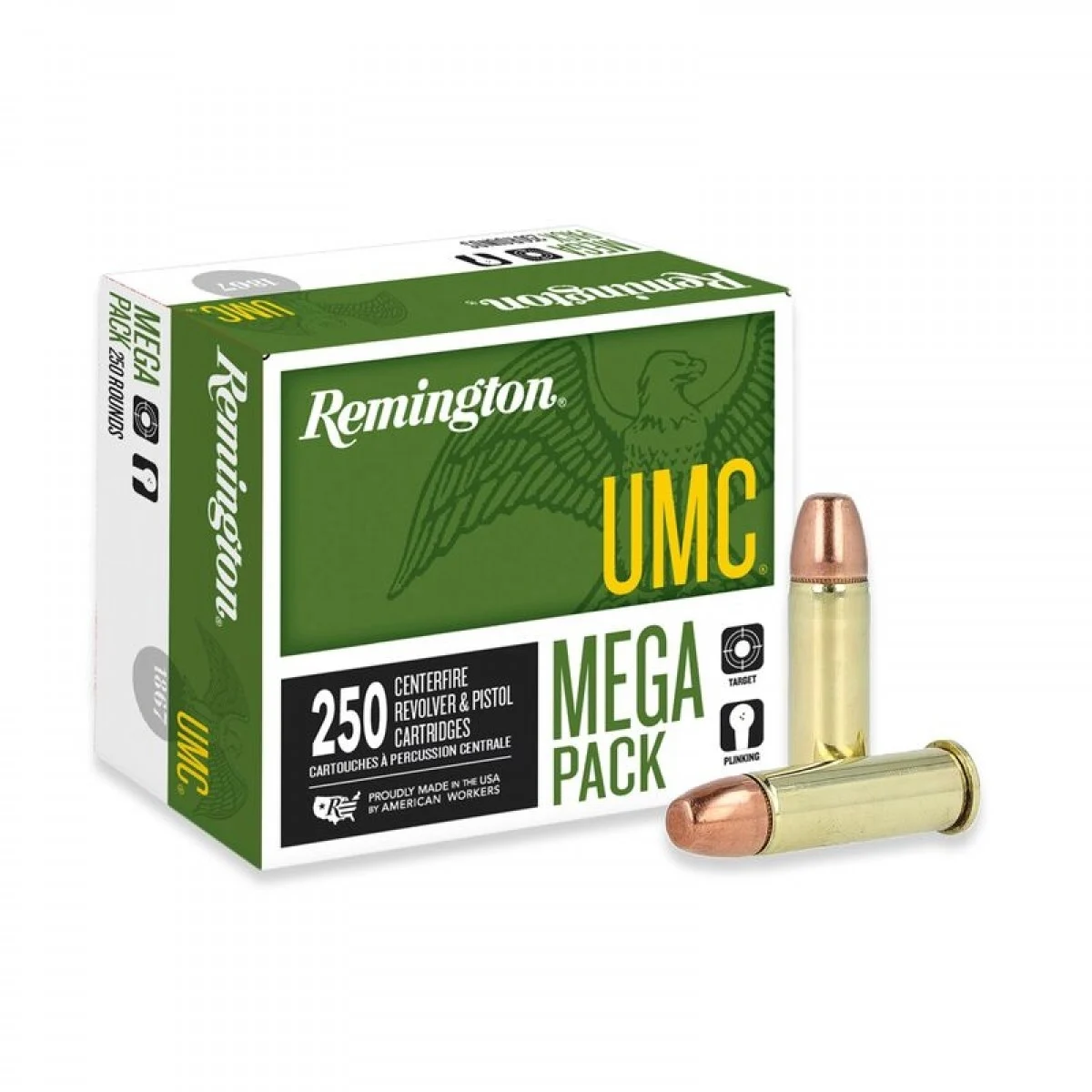 250 Rounds of .38 Spl Ammo by Remington - 130gr MC