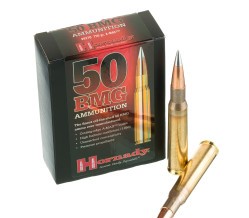 10 Rounds of .50 BMG Ammo by Hornady - 750gr A-MAX Match