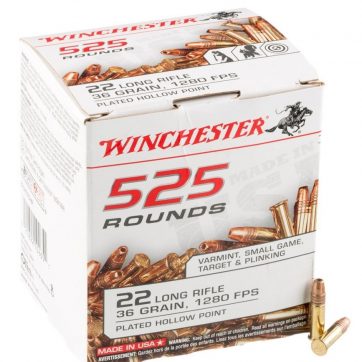 525 Rounds of .22 LR Ammo by Winchester - 36gr CPHP