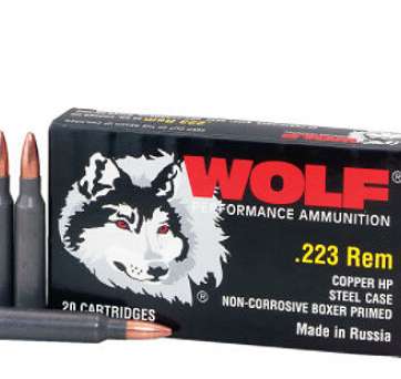 1000 Rounds of .223 Rem Ammo by Wolf Performance - 55gr FMJ