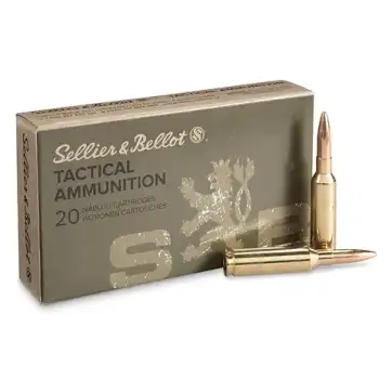 20 Rounds of 6.5 mm Creedmoor Ammo by Sellier & Bellot - 140 gr FMJBT