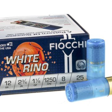 250 Rounds of 12ga White Rhino Ammo