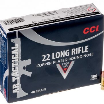 300 Rounds of .22 LR Ammo by CCI AR-Tactical - 40gr CPRN