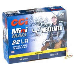 300 Rounds of .22 LR Ammo by CCI Mini-Mag MeatEater - 36gr CPHP