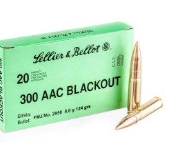20 Rounds of .300 AAC Blackout Ammo by AAC Blackout - 124gr FMJ