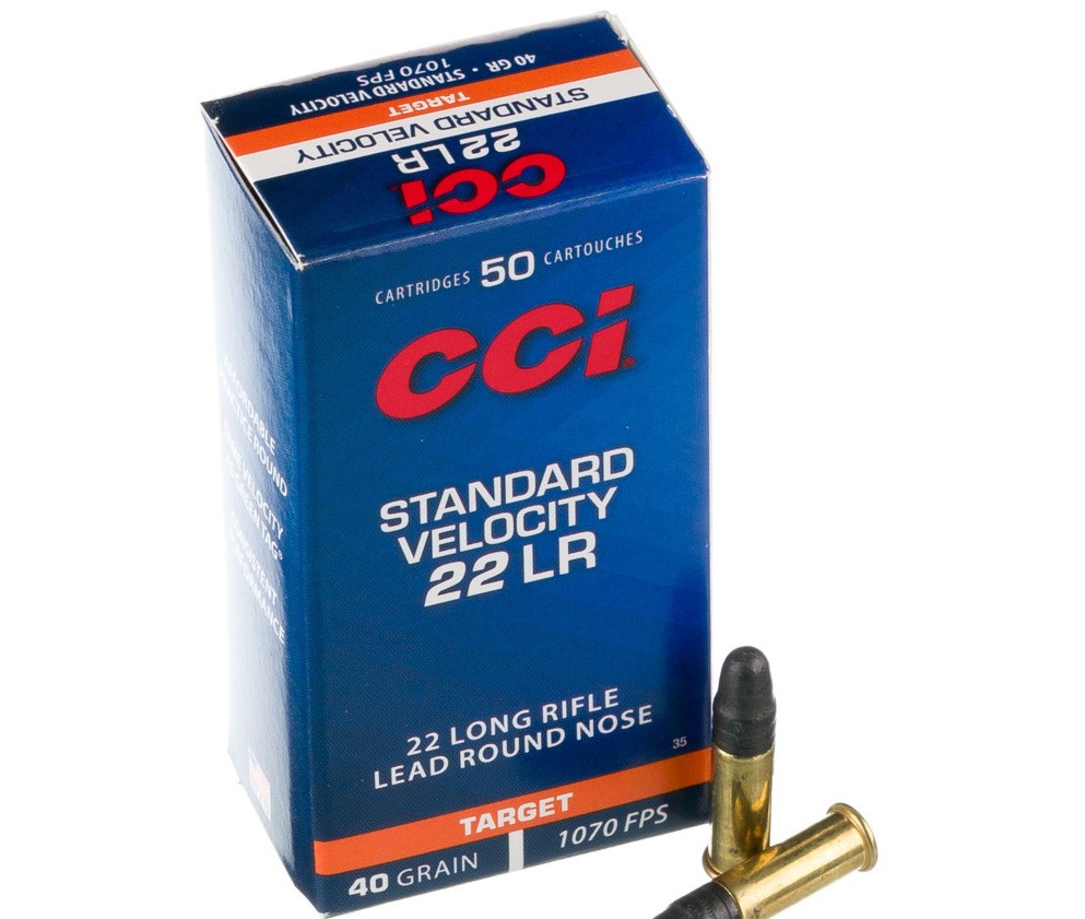 500 Rounds of .22 LR Ammo by CCI - 40gr LRN