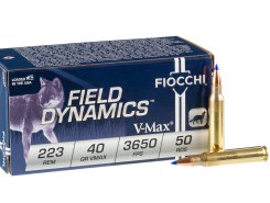 50 Rounds of .223 Ammo by Fiocchi - 40gr V-MAX