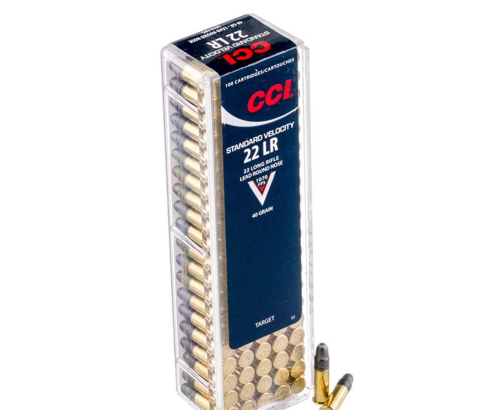 buy 100 Rounds of .22 LR Ammo by CCI 40gr LRN