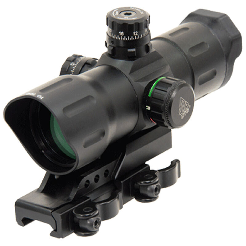 utg 6" ita red/green cqb t-dot sight with offset qd mount